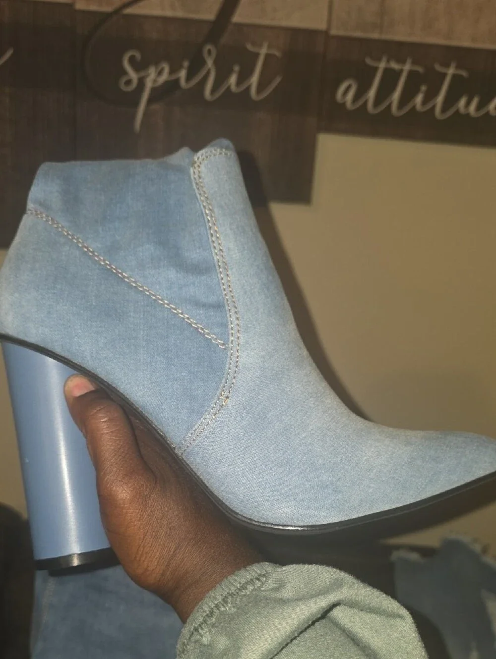Cape Robbin Powder Blue Pointed Toe Booties